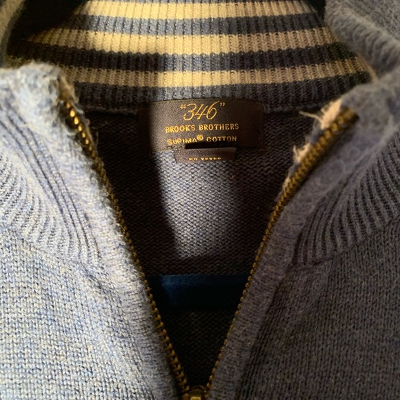 Supima® Cotton Half-Zip Sweater - Picture 2 of 3